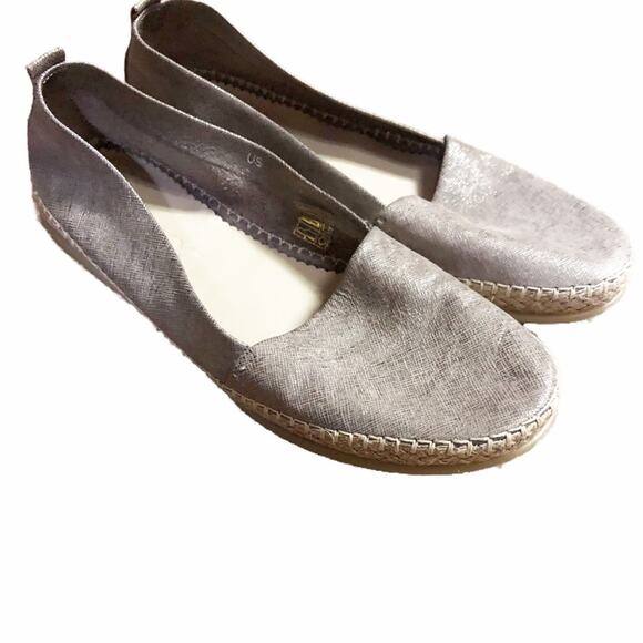 Women’s FLEXX Metallic Espadrille Slip On Shoes Size 8.5 - Picture 1 of 8